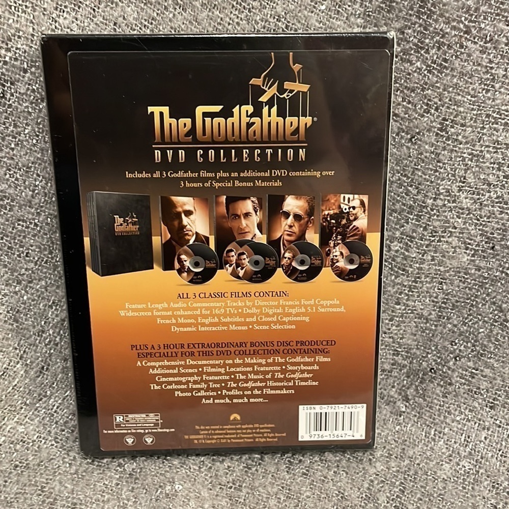 The Godfather DVD Collection Complete Box Set, excellent condition! Paramount - Picture 4 of 4